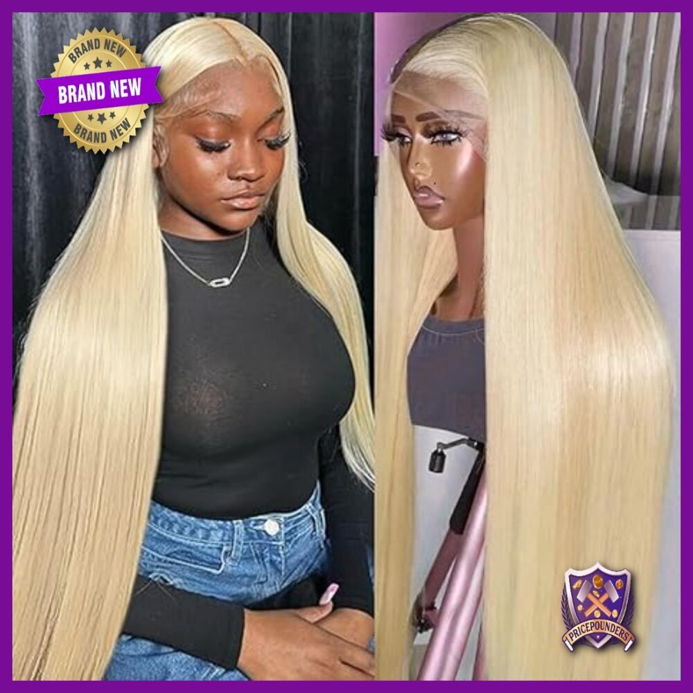 32 Inch Human Hair Wig 13x6 Lace Front Straight Glueless Pre Plucked